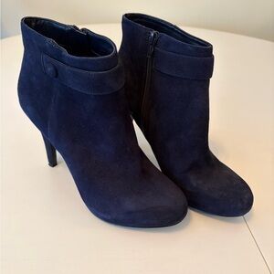 Nine West Dark Blue Ankle Booties